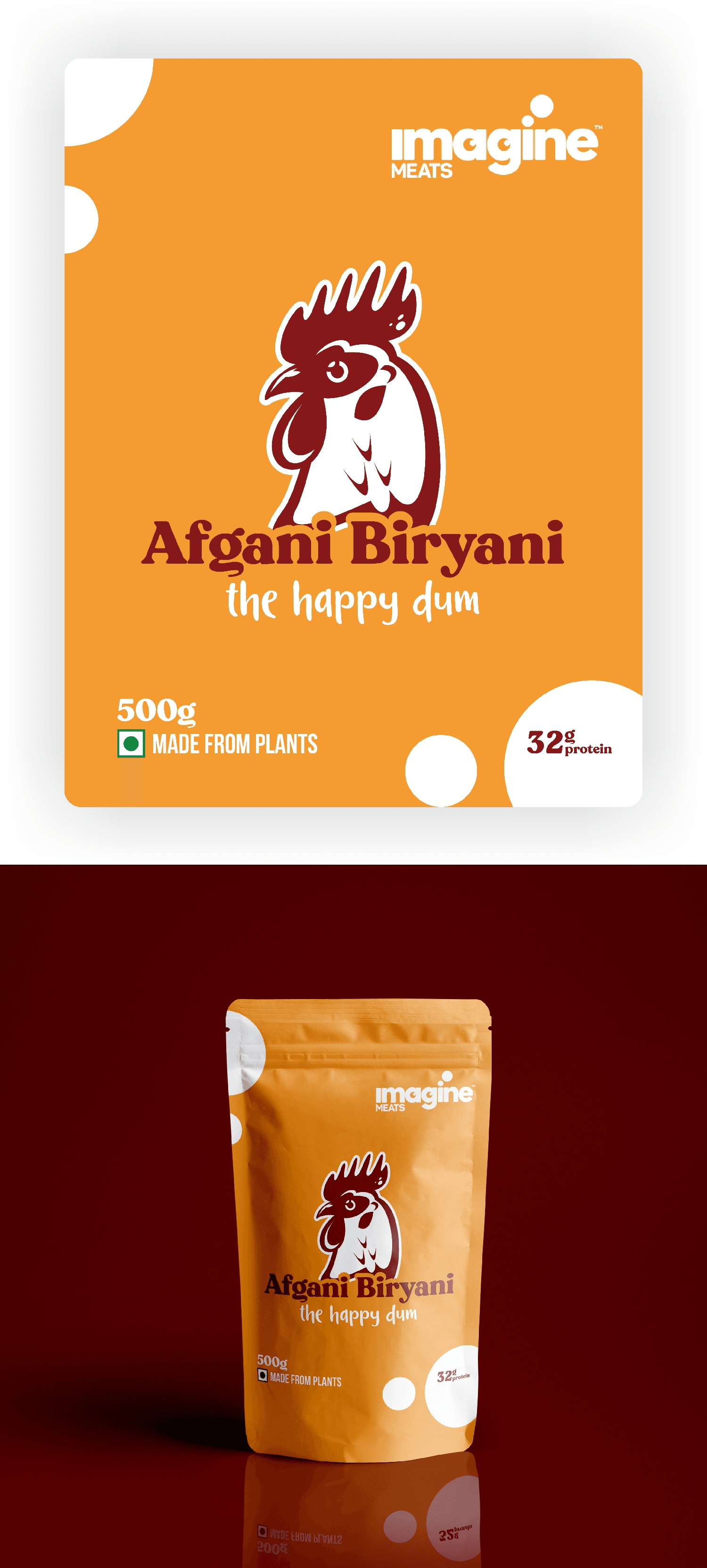 Innovative Product Packaging & Ads Design for Imagine Meats